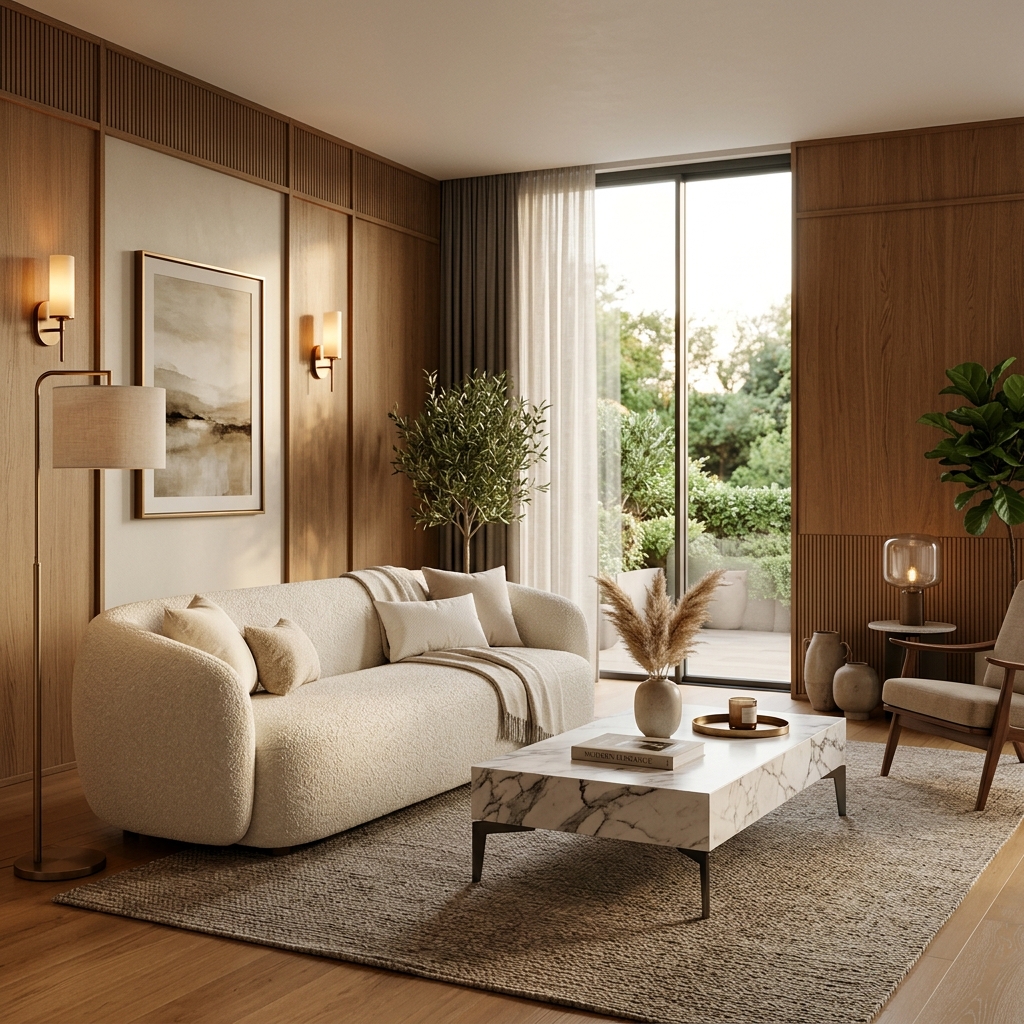 Hale Minimalist Bouclé Sofa