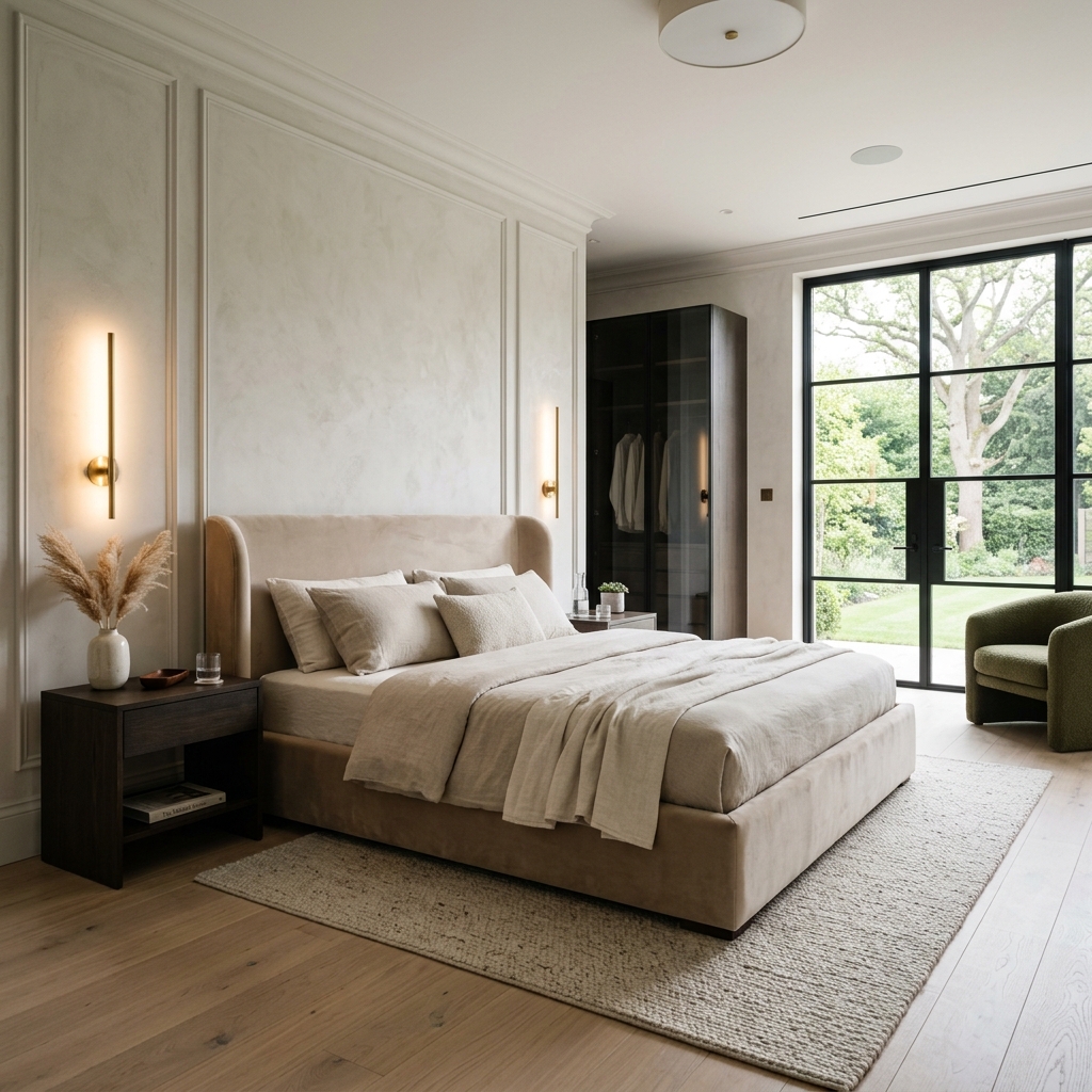 Sora Velvet Upholstered King Bed